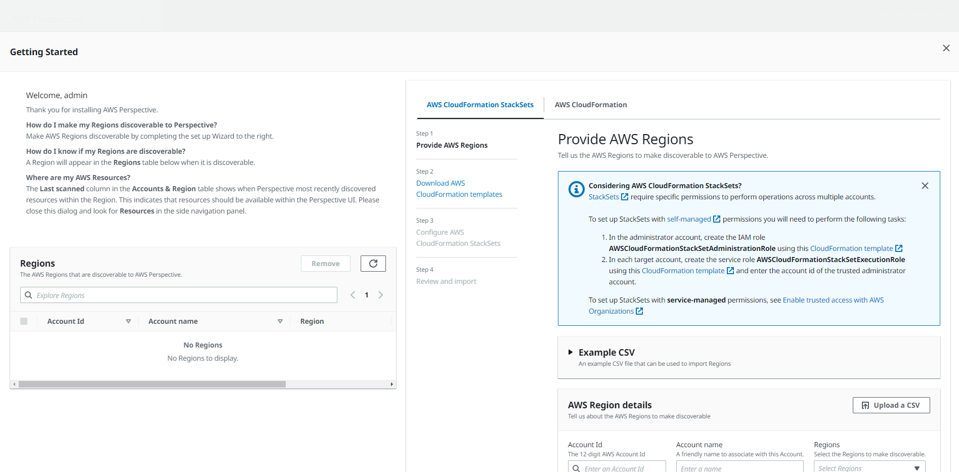 Workload Discovery on AWS region import