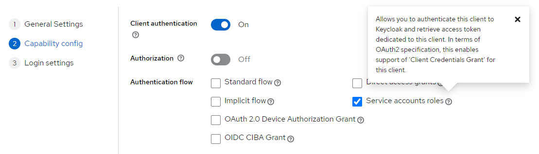 Choose OAuth 2.0 Client Credentials Grant Type