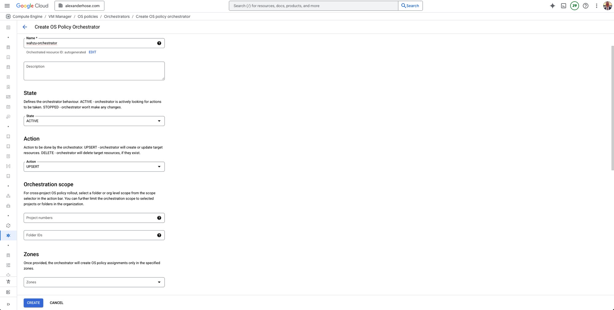 GCP OS Policy Orchestrator