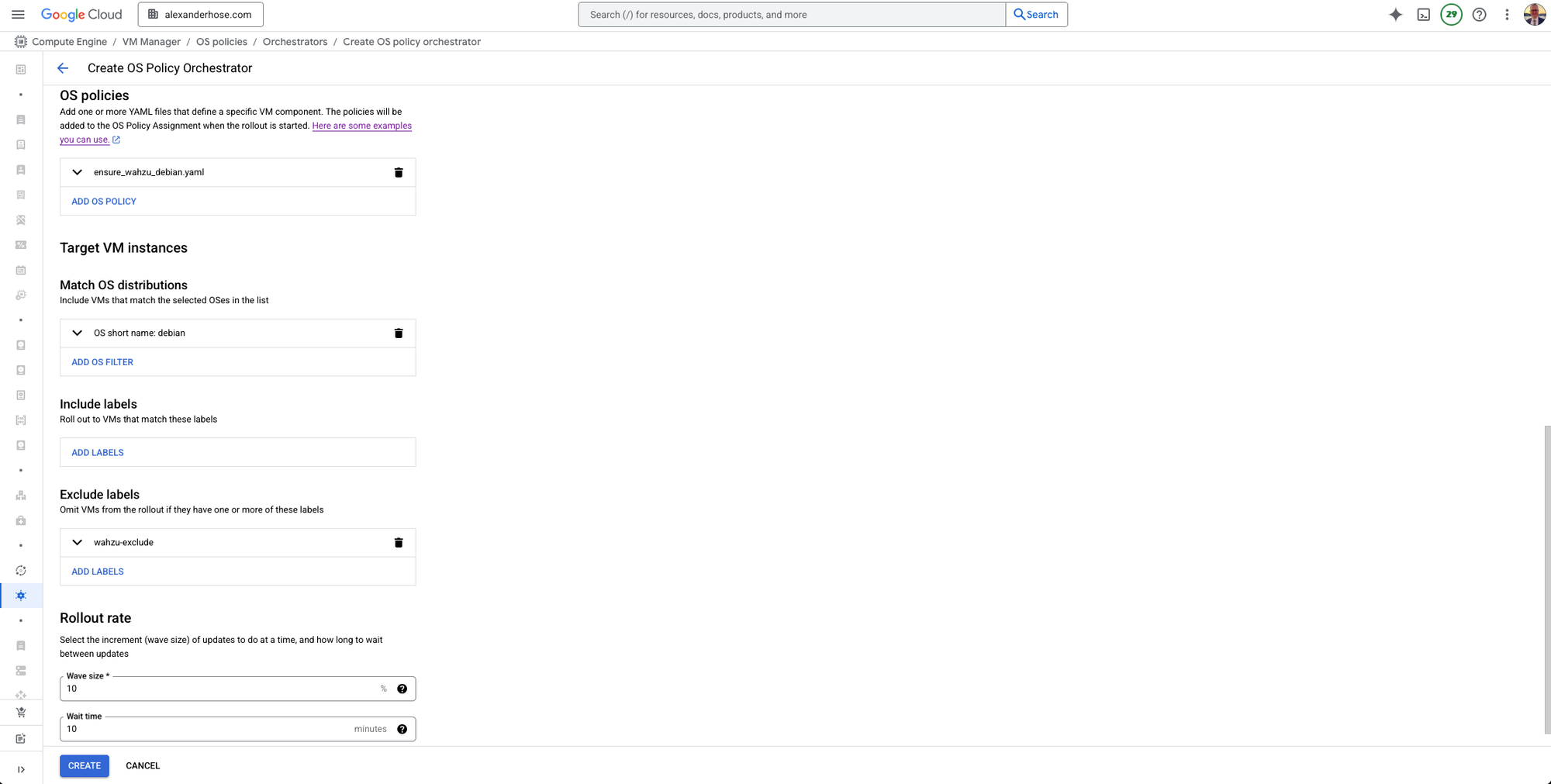 GCP OS Policy Orchestrator