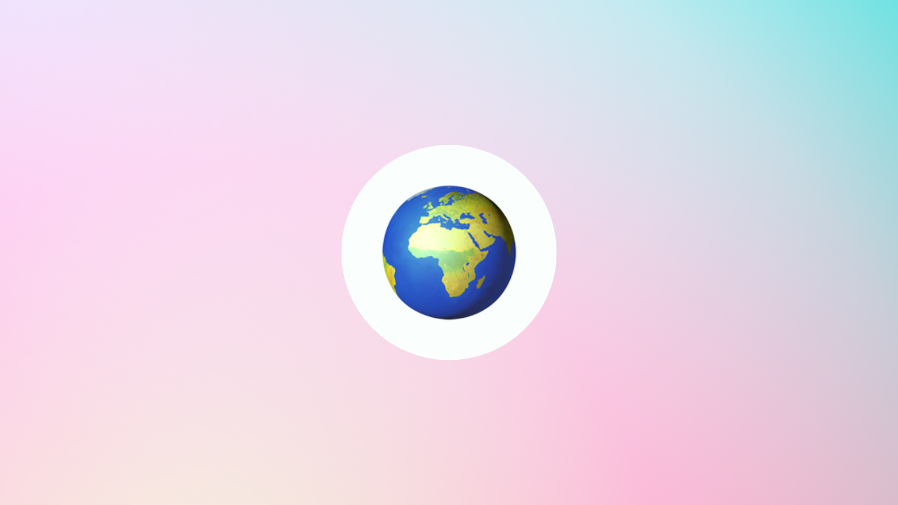 Cover image with world map